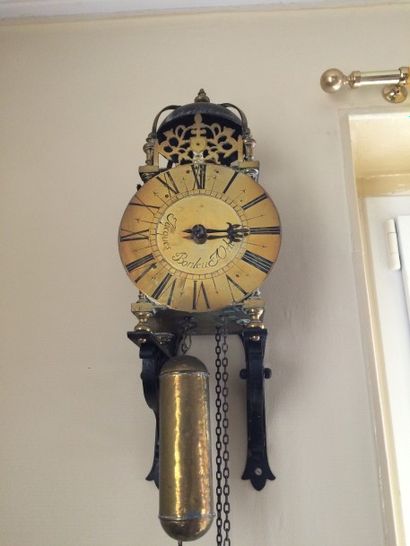 HORLOGE LANTERNE, le cadran en laiton de...
