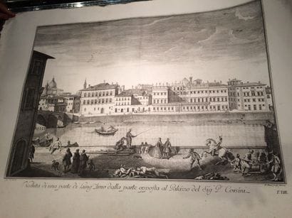 Vues d'Italie.
Lot de 19 lithographies.
Tirages...
