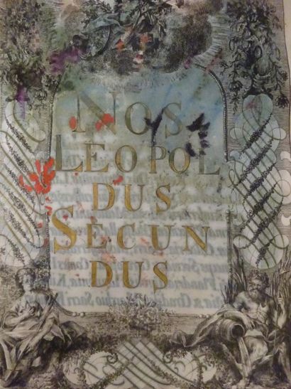 Deux lettres ou décrets d'anoblissement données...
