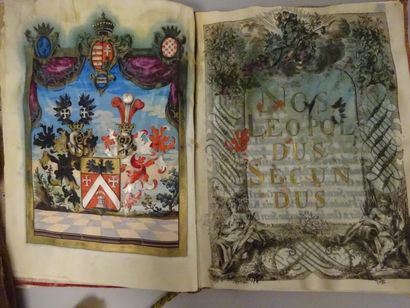 Deux lettres ou décrets d'anoblissement données...