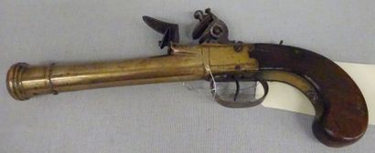 Pistolet d'officier de marine à silex.

Canon...