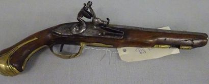 Pistolet d'officier à silex.

Canon rond...