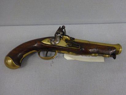 Pistolet d'officier de marine à silex.

Canon...