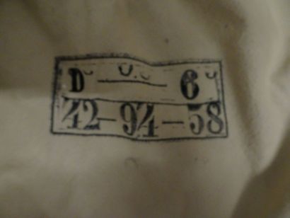 Tenue de Chasseur à Pied, comprenant une...
