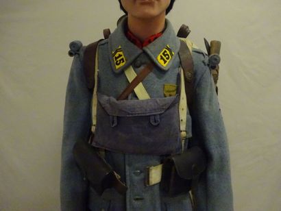 Mannequin d'un soldat du 15ème Léger.

Képi,...