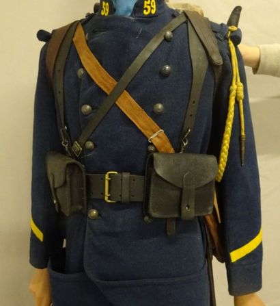 Mannequin d'un Chasseur à pied de 1ère Classe...