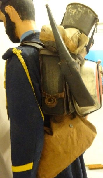 Mannequin d'un Chasseur à pied de 1ère Classe...