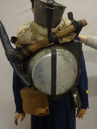 Mannequin d'un Chasseur à pied de 1ère Classe...