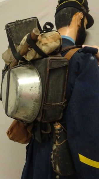 Mannequin d'un Chasseur à pied de 1ère Classe...