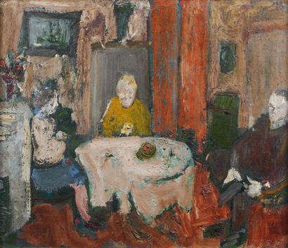 André LANSKOY (1902-1976)
Le repas. Huile...