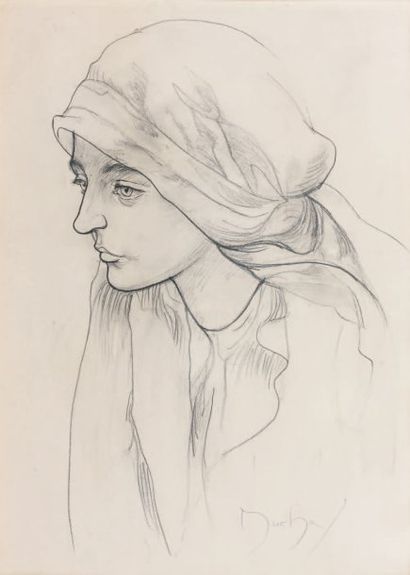 Alfons MUCHA (1860-1939)
Etude de femme en...