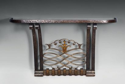 TRAVAIL FRANÇAIS 1930-1940
Console en fer...