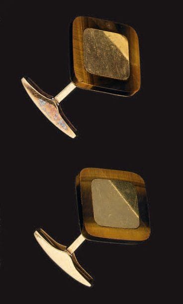 CHAUMET
Paire de boutons de manchettes en...