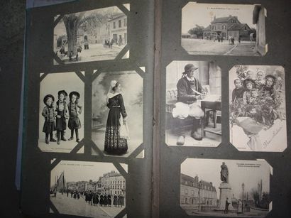 Album de cartes postales diverses. 