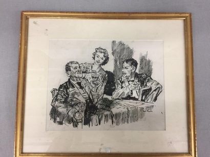 René KUDER (1882-1962)


Scène de café.

Encre...