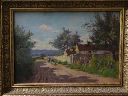 Ecole du XIXème siècle


La gardeuse d'oies.

Huile...