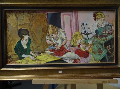 Moreno PINCAS


Scène d'un atelier de couture.

Huile...