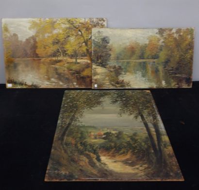G. GUÉRIN


Paysages, certains lacustres.

Trois...