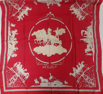 HERMES


Carré en twill de soie à fond rouge...