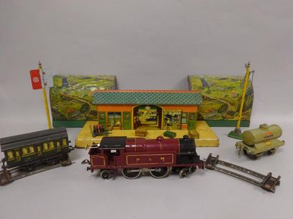 Train mécanique HORNBY, écartement O.

Environ...