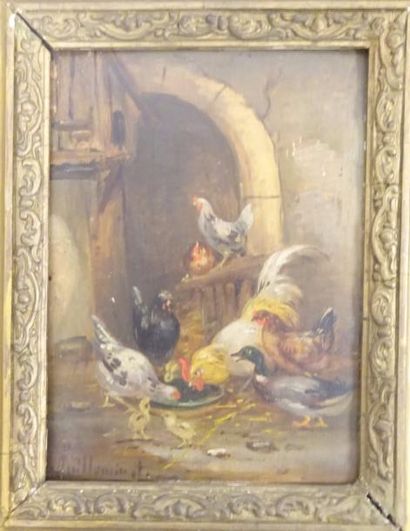 Claude GUILLEMINET (1821-c. 1866). 


Basse-cour....