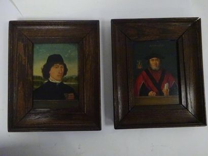 Deux portraits :

- D'après Hans Memling.

Jeune...