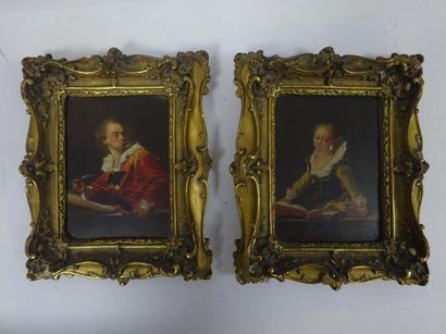 D'après Jean Honoré FRAGONARD:


- L'inspiration.

Huile...