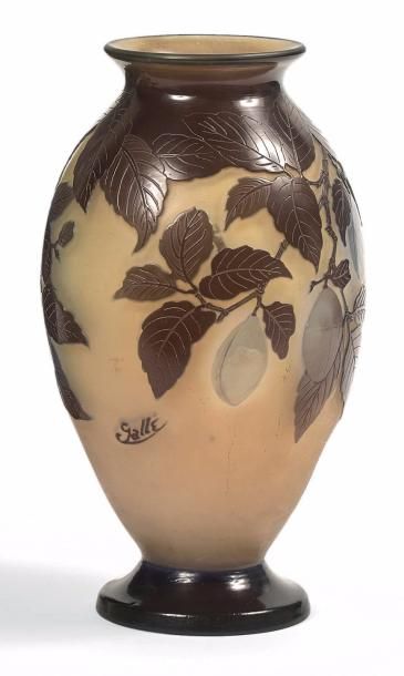 ÉTABLISSEMENTS GALLÉ
Vase ovoïde à petit...