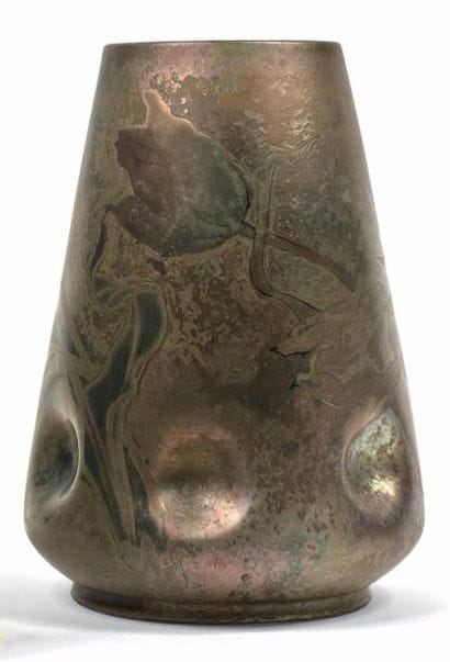 Clément MASSIER (1857-1933)
Vase tronconique...