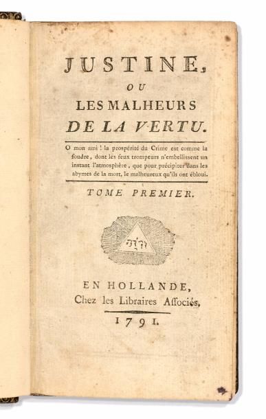 SADE (Donatien Alphonse François de)
Justine...