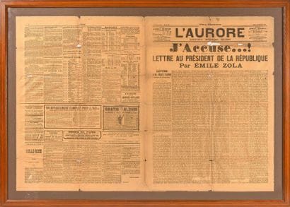 ZOLA (Emile)
J'accuse.
Paris, Le Figaro,...