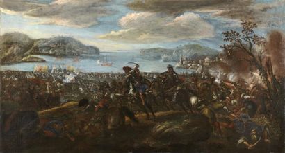 ECOLE ITALIENNE DU XVIIème SIECLE
Combat...
