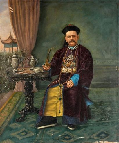 Ecole du début du XXème siècle
Portrait d'homme...