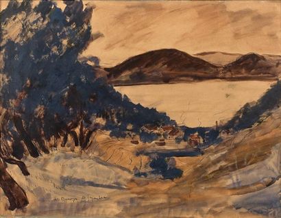 André DUNOYER DE SEGONZAC (1884-1974)
Village...