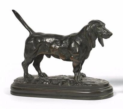 D'après Antoine-Louis BARYE (1796-1875)
Basset...
