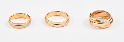 CARTIER


Alliance en or (750) de trois différents...