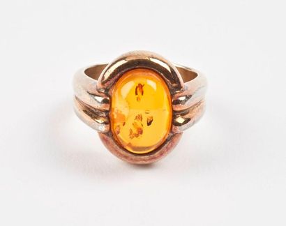 Bague en argent et vermeil (925), l'anneau...