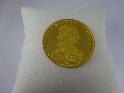 AUTRICHE
Pièce de 4 Ducat en or. 1915. Refrappe....