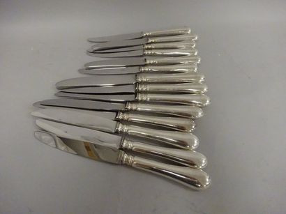 CHRISTOFLE
Partie de ménagère en métal argenté,...