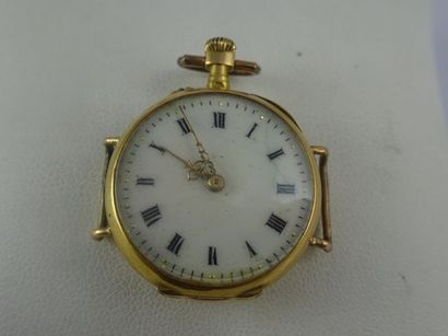 Montre de col en ors jaune (750), rose et...