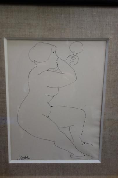Blasco MENTOR (1919-2003)


Nu au miroir.

Encre...