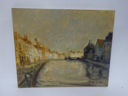 AIMÉ DANIEL STEINLEN (1923-1996)


Le canal.

Huile...