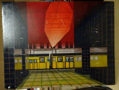 R. TAILLADE


Le métro.

Huile sur panneau.

Signée...