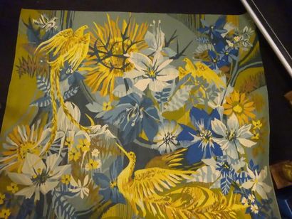 Hervé LELONG (1937) (cartonnier) & Aubusson...