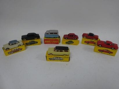Lot de 7 Dinky Toys :

- 24M: Volkswagen...