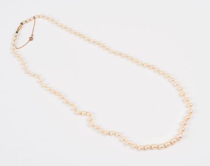 Collier de perles blanches de cultures en...