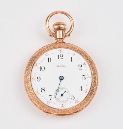 A.W. Co WALTHAM


Montre de gousset en or...