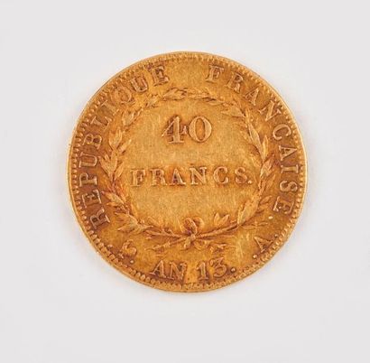 FRANCE

Pièce de 40 Fr or Napoléon Ier 