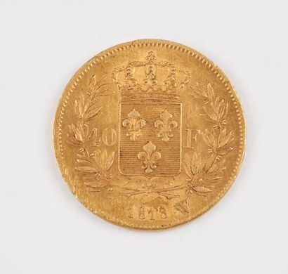 FRANCE

Pièce de 40 Fr Louis XVIII or 1818...