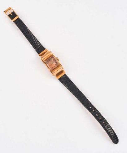 Montre de gousset en or jaune (750).

Cadran...